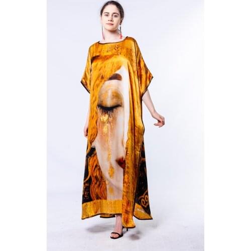Nomads Felt Gustav Klimt Freyas Tears Silk Dress