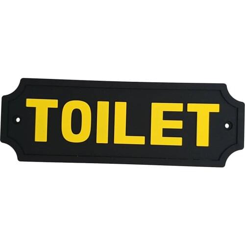 Toilet Sign Plaque For Easy Installation Bathroom Door Wall Poster Plate Toilet Door Sign Outdoor Wall Gate Plaques