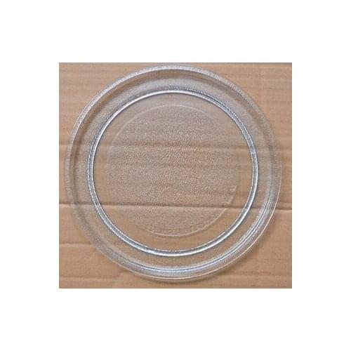 Thicker Flat rotary round glass plate microwave oven accessaries diameter 24.5cm