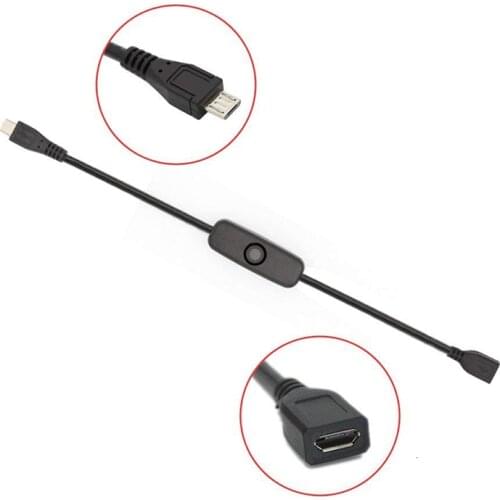 For Raspberry PI Power USB Cable With ON/OFF Switch Power Control Toggle for Pi 3 Model B+/ B/2/Zero/w