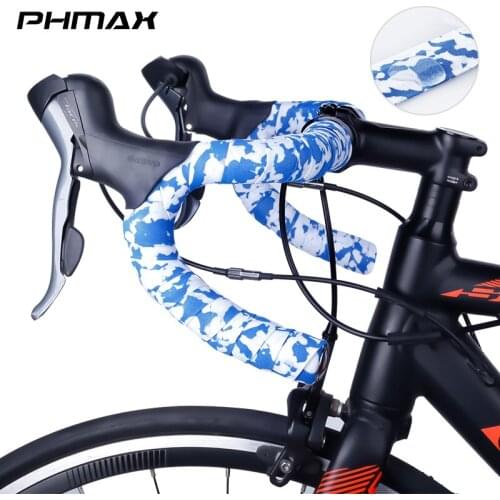 PHMAX Bicycle Handlebar Straps Anti-slip Road Bike Silica Belt Wrap Shock Absorption Handle Tape Cycling Handlebar Accessories