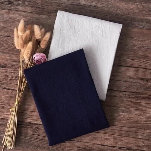 Spring and autumn imitation hemp fabric Comfortable cotton stretch tissu High end pants dress shirt clothing material