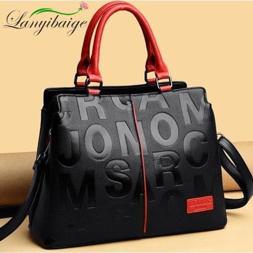 Ladies New Fashion Casual Messenger Bag Top PU Leather Luxury Handbag 2021 Large Capacity Designer Ladies Handbag