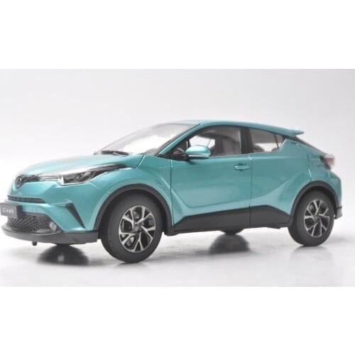 1:18 Diecast Model for Toyota C-HR 2017 All Green (Special Edtion) Alloy Toy Car Miniature Collection Gifts CHR C HR