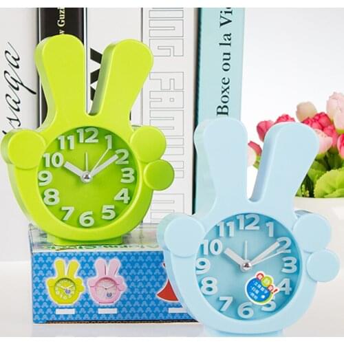 1Pc Creative Finger Alarm Clocks Cute Kids Wake Up Digital Clock Home Bedroom Bedside Silent Alarm Clock Ornaments Decoration
