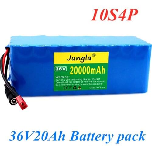 100% Original 36V 10S4P 20Ah 36v 18650 battery 500W 42V 20000mAh for Ebike electric bicycle with BMS