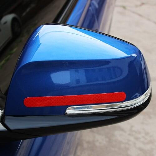 2pcs Car Rearview Mirror Reflective Stickers For opel astra j peugeot 307 bmw e46 kia cerato nissan teana seat ibiza accessories