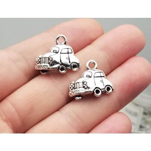 25pcs/lot--17x20mm, Antique silver plated car charms,DIY supplies,Jewelry accessories