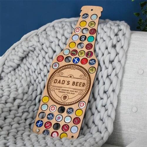 HGHO 3 Types Bottle Caps Collector Dad Bottle Cap Beer Gift Art Gift for Him Wall Decor Art for Beer Lovers Gift for Dad