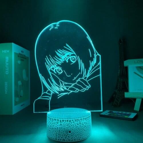 3d Lamp Anime Figure Attack on Titan Armin Arlert for Bedroom Decorative Light Kids Birthday Gift Attack on Titan LED Nightlight
