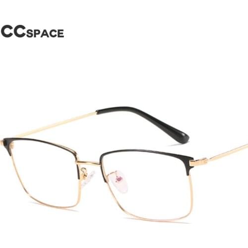 49608 Business Ultralight Half-Frame Eyebrow Retro Metal Glasses Frame Men and Women Optical Fashion Computer Eyeglasses