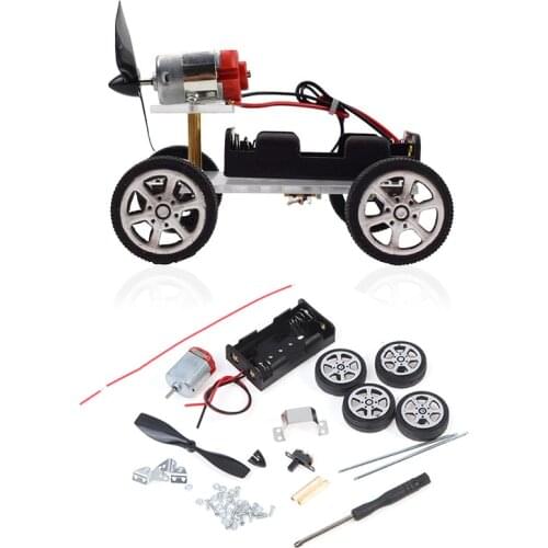 1 Set Wind Power Car DIY Kit Technology Science Educational Children Toys Science Toys Childrens Educational Toys