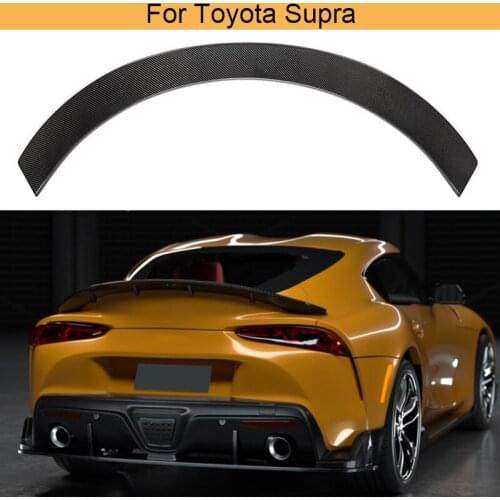 Car Rear Trunk Spoiler Wing for Toyota Supra 2019 2020 2021 Rear Trunk Boot Lid Wing Spoiler Lip Carbon Fiber
