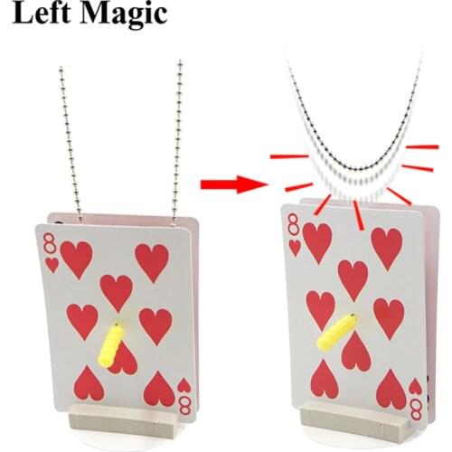 Chain Thru Sword - Card Magic Tricks Magician Close up Illusions Gimmick Props Mentalism Impossible Solid Through Solid Comedy