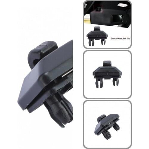 Black 2Pcs/Set Reliable Sturdy Interior Visor Hanger Hook Clip Bracket 8U0857562A Lightweight Visor Hook Easy to Install