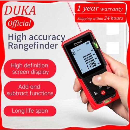 2021 DUKA LS3 Laser Rangefinder Distance Meter 60M 80M Electronic Roulette Digital Ruler Trena Laser Tape Measure Range Finder