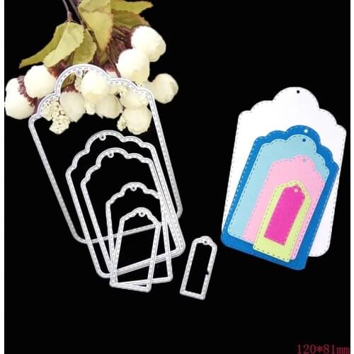 Background of 6 cards Metal Cutting Dies for DIY Scrapbooking Album Paper Cards Decorative Crafts Embossing Die Cuts