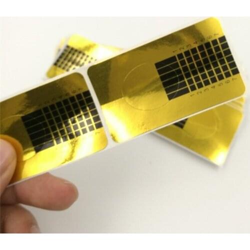 10 Pcs Professional French Nail Form Tips Nail Art Form Acrylic Tip Gel Nails Sticker Extension Curl Form For Nail Polish Guide