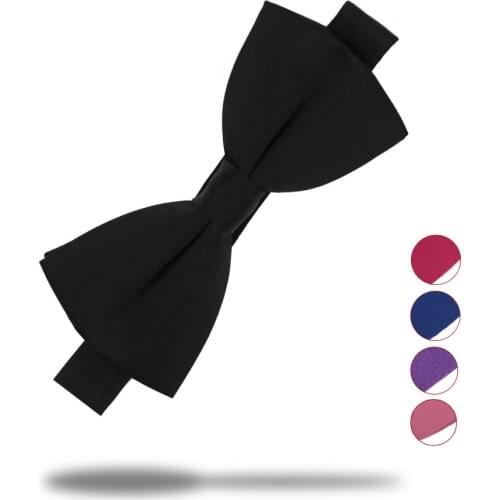 Veektie Solid Colors Fashion Bow Ties For Men Bowtie Tuxedo Classic Wedding Party Red Black White Butterfly Brand Cravate