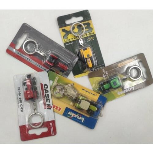 Diecast Model Cars Keychain Diy Exquisite Pendant Ornament Gift Boy Hot Toys Fendt Tractor Classic Collectible Static