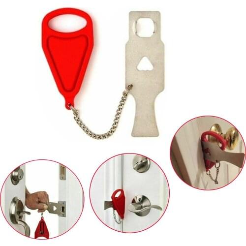 Metal Portable Safety Door Lock Replaces Addalock Compatible Travel Lock Anti Theft Security Privacy Hotel Home Room Door Lock