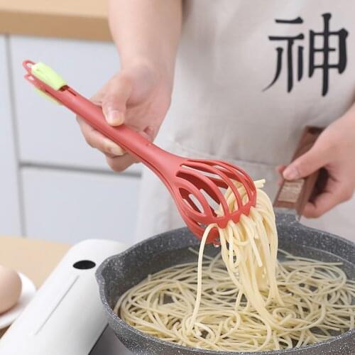 Multi-Function 3-Color Whisk Manual Egg Beater Nylon Food Tongs Noodle Salad Bread Clips Mixer Kitchen Baking Cooking Accessorie