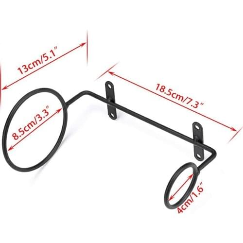 LBER 6Pcs Wall-Mounted Wine Rack-Wine Bottle Display Rack with Screws,Metal Hanging Wine Rack Storage for Storing Bottles