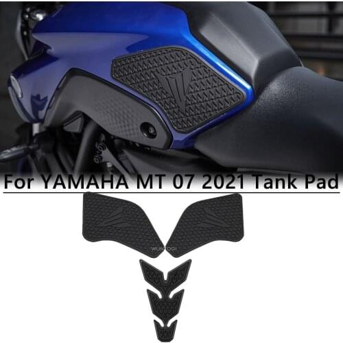 Non-slip Tank pad sticker For YAMAHA Sticker MT07 MT 07 Motorcycle Side Fuel Tank pad Protector Stickers Decal Knee Grip 2021