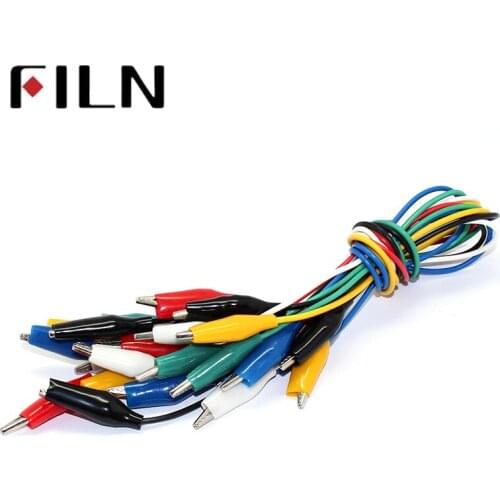 New 12pcs Alligator Clips 27mm Electrical Alligator Double ended Crocodile Clips Roach Clip Test Jumper DIY Test Leads