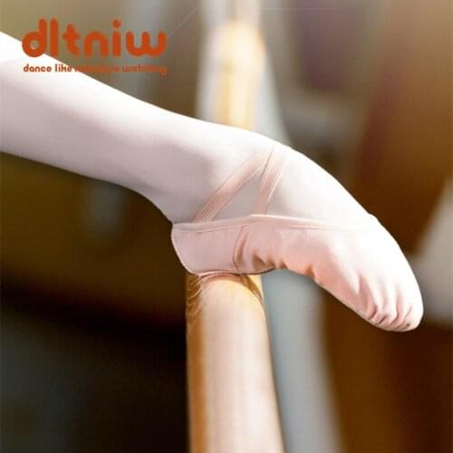 New Ballet Shoes Children Practice Shoes Quality Stretch Canvas Narrow Dance Shoes Fit for Gymnastics Scarpe Da Ballo Yoga