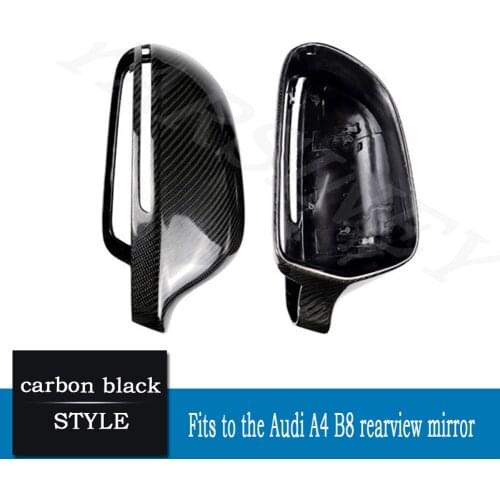 Suitable for Audi A4 B8 modified carbon fiber rearview mirror housing modified carbon fiber rearview mirror housing