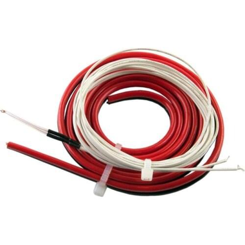 3D printer heated bed 1 meter power wiring and NTC 3950 thermistor kit for Creality Cr-10 Ender-3 pro Prusa I3 3D printer