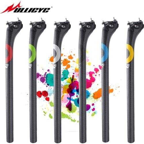 Ultra Light Super Strong Carbon Bicycle Parallel Seatposts MTB/Mountain/Road Bike Seatposts 27.2/30.8/31.6*350/400mm