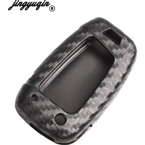 Jingyuqin Silicone Car Key Case for Hyundai Elantra Xinyuexin Solaris Flip 3 Buttons