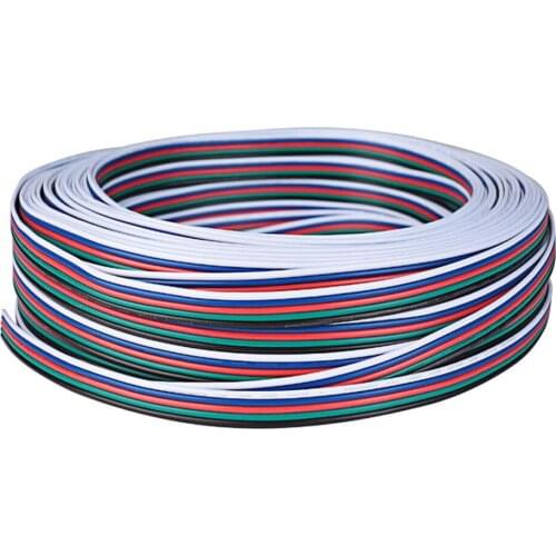 Brand New Extension Cable Line for 5050 RGBW RGBWW LED Strip 5pin Cord Wire Model:3 Meter