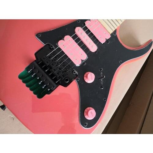 Orphan unique guitar 6 string pink guitar ,tremolo bridge,HSH pickups,black button