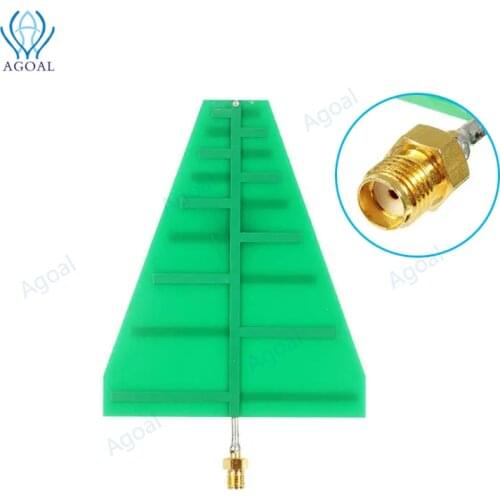 1.35GHz-9.5GHz 15W 5-6dB UWB Ultra Wideband Log Periodic Antenna Transmission Antenna 8x10cm