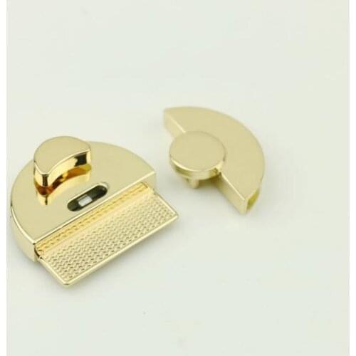 10pcs / 1lot) Wholesale Luggage Handbag Hardware Accessories Metal Round Snap Lock DIY Leather Goods Accessories