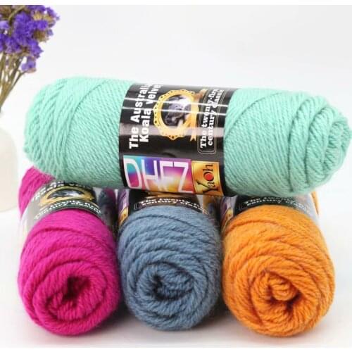 100g Fluff Line Scarves Medium Lines Hand-Knitted Coat Coarse Wool niu nai mian bang zhen xian Sue Fluff Line