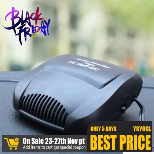 12v 150w Car Defroster Car Heater Cigarette Lighter Car Defogger for Auto Heating Cooling 3 Holes Defrost Mist Snow Heating Fan