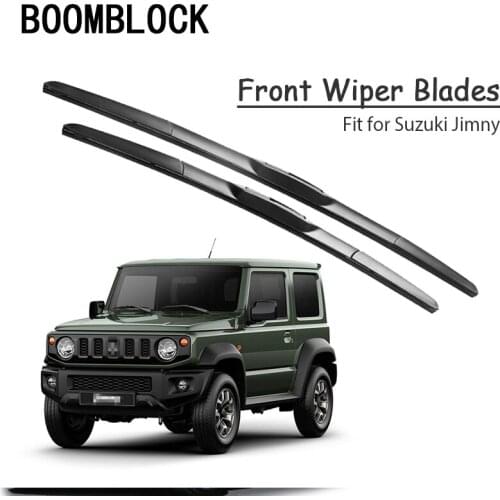BOOMBLOCK 2pc Car Windshield Rubber Wiper Blades Arm Kit For Suzuki Jimny 2007 2006 2005 2004-1998
