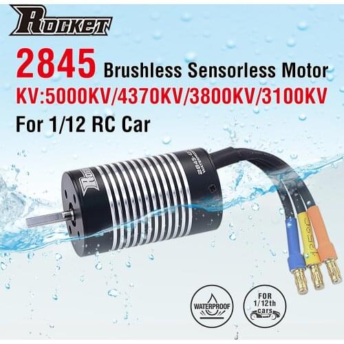 2845 Waterproof Brushless Motor 3100KV 3800KV 4370KV 5000KV for Traxxas HSP Monster On Road WLtoys 10428 12428 1/12 RC Car