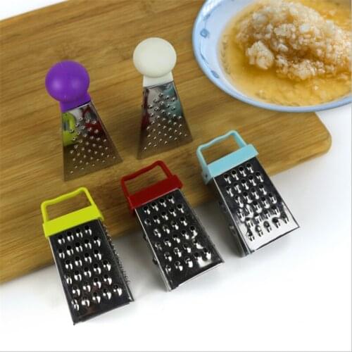 3pcs Kitchen Supplies Mini Stainless Steel Four-sided Grater Shredder Potato Radish Cutter Minced Ginger Garlic Kitchen Gadgets