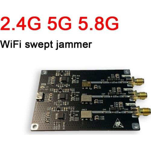 3in1 2.4G 5.2G 5.8G WiFi swept jammer Shielder 2.4Ghz 5G 5.8Ghz WIFI signal Shielded Bluetooth interference RF amplifie antenna