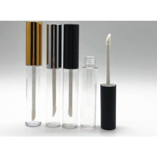 50pcs 10ml Cosmetic Lip Gloss Lip Glaze Brush Container Makeup Tool Lipstick Lip Balm Refillable Bottle DIY Lipgloss Lip Tube