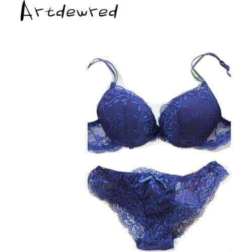 Free Shipping intimates Bra Brief Sets Luxury Sexy Lace Push Up Bra Set Women Underwear Set Girl brassiere sexy lingerie set