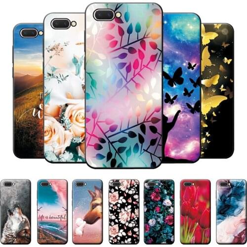 Case For OPPO A5 Case OPPO AX5 A3S Bumper Soft TPU Silicone Cover For OPPO A5 AX5 A3S Realme C1 Scenery Case Back Cover Coque