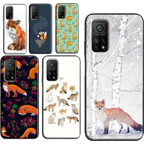 Fox Animal Pattern For Xiaomi Mi 10T Pro Mi Note 10 Lite Mi 11 Ultra Phone Case For POCO F3 F1 F2 M3 X3 Pro