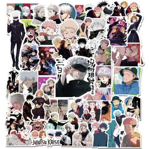 COSTAR 50 PCS New Anime Jujutus Kaisen Anime Sticker Mobile Phone Case Laptop Thermos Cup Luggage Waterproof Sticker