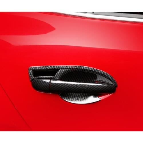 For MAZDA ATENZA cx-4 Door bowl Handle decorate Carbon fiber pattern